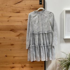 Ted Baker ruffle neck dress size 2